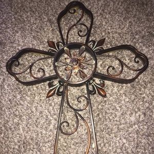 Metal decor cross